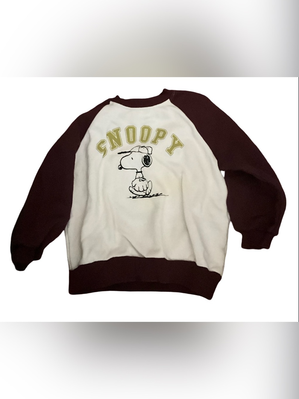 Zara Boys Snoopy Peanuts Sweatshirt Size 5 Graphic Crewneck Pullover